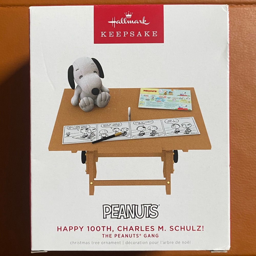 Hallmark Keepsake Peanuts Happy 100th Charles M Schulz Snoopy Ornament 2022